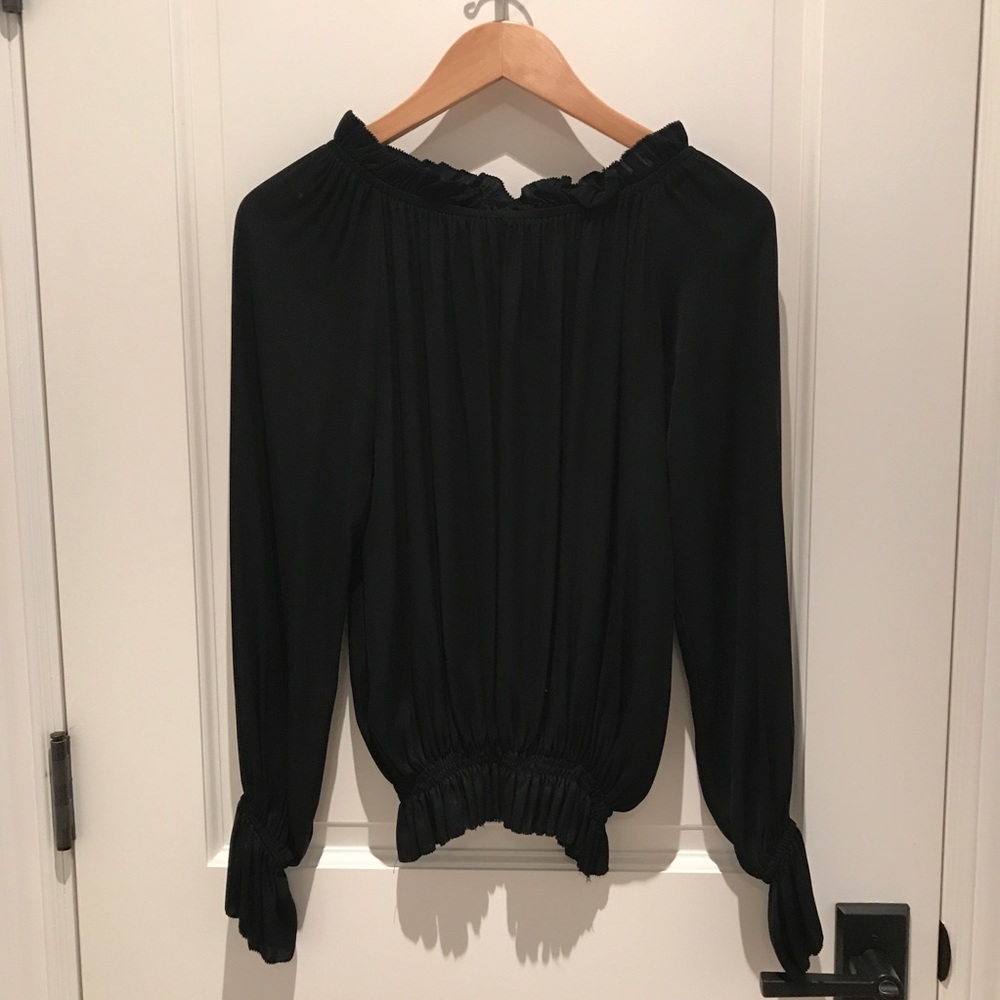 Emerson Thorpe off the shoulder top
